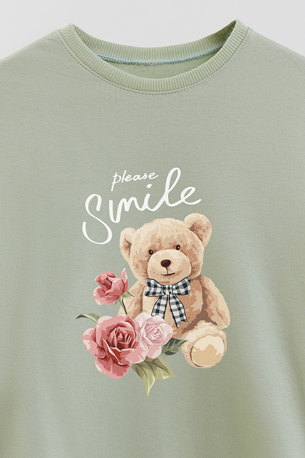 BUZO RUSTICO KIDS TEDDY PLEASE SMILE