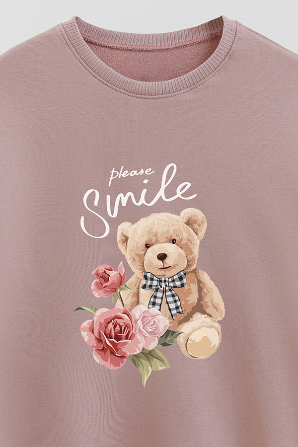 BUZO RUSTICO KIDS TEDDY PLEASE SMILE