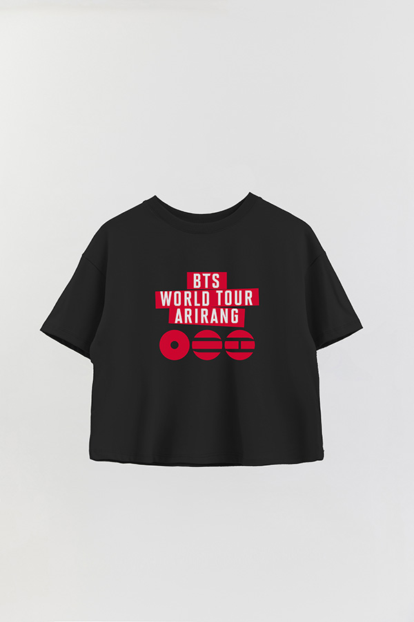 REMERA CROP ESTAMPADA BTS WT3