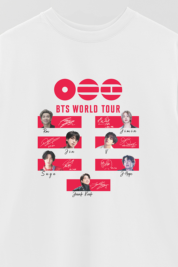 REMERA OVER ESTAMPADA BTS WT2