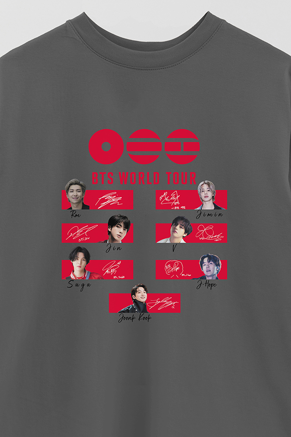 REMERA OVER ESTAMPADA BTS WT2