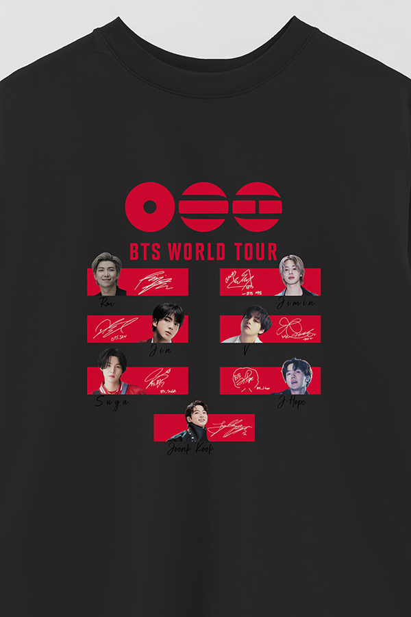 REMERA OVER ESTAMPADA BTS WT2