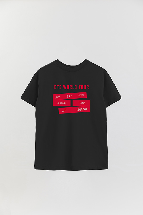 REMERA OVER ESTAMPADA BTS WT