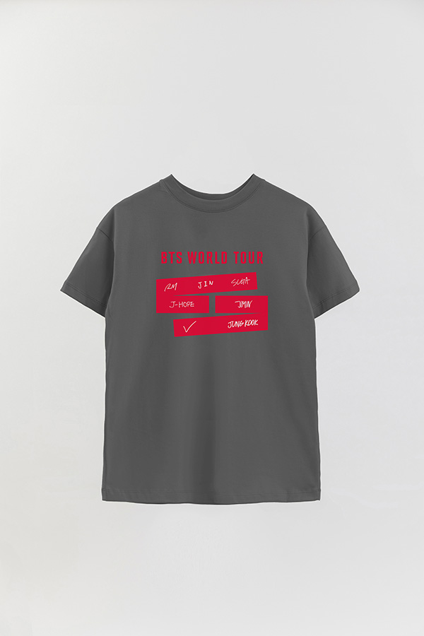 REMERA OVER ESTAMPADA BTS WT