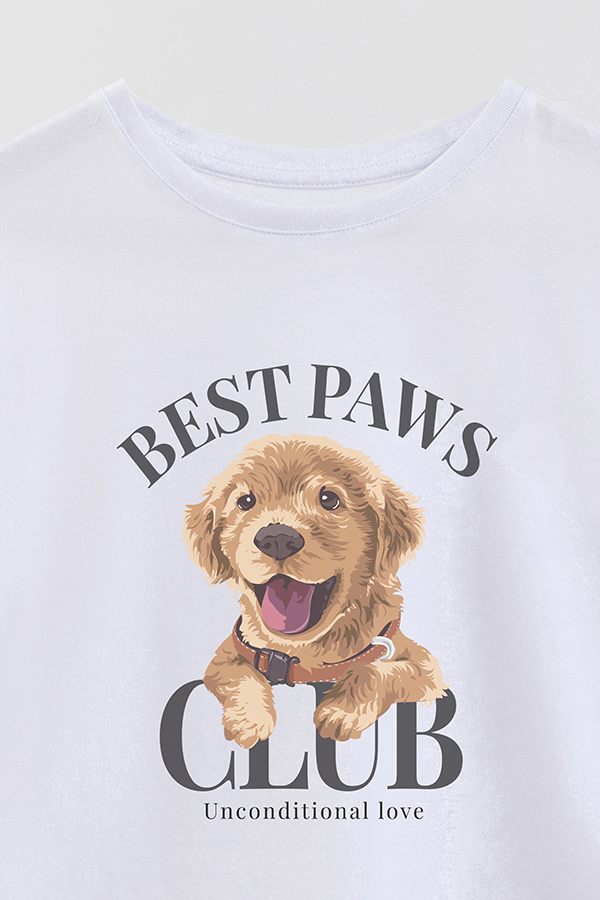REMERA GIRL OVER DOGGY DREAMS BEST PAWS CLUB