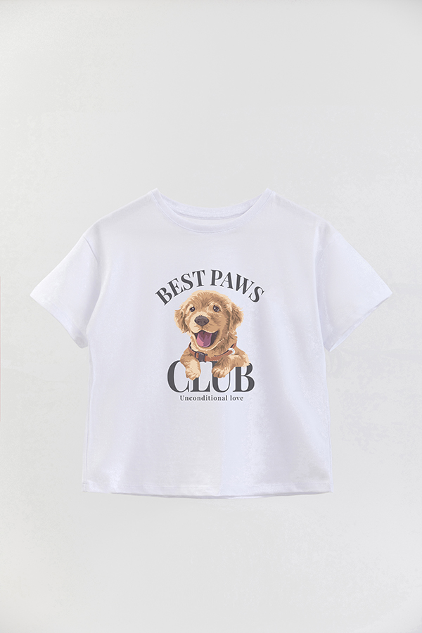 REMERA GIRL OVER DOGGY DREAMS BEST PAWS CLUB