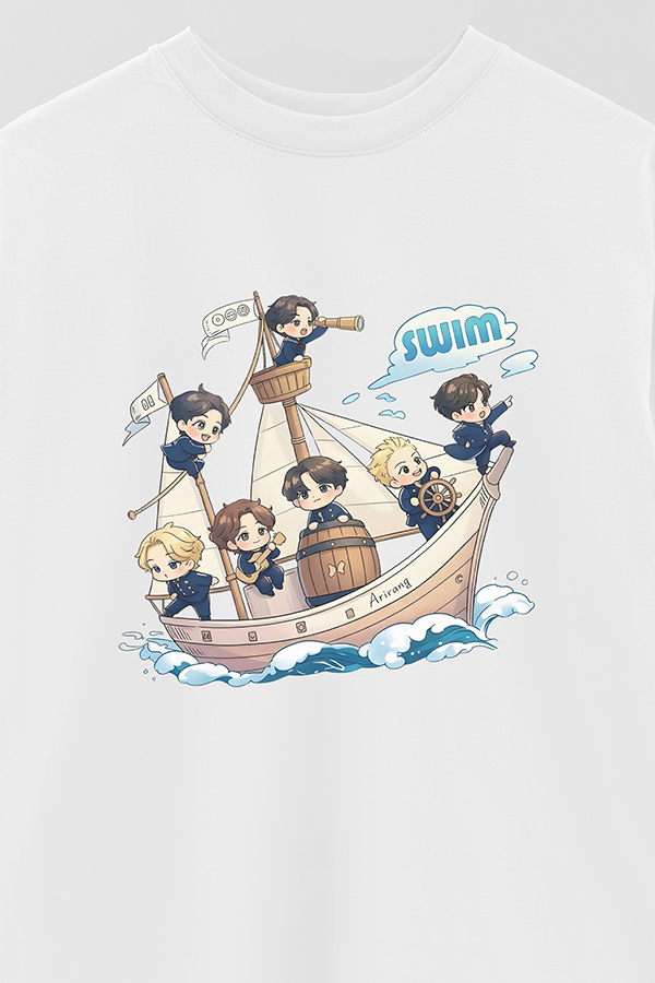 REMERA OVER ESTAMPADA BTS SWIM CT