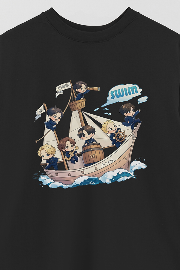 REMERA OVER ESTAMPADA BTS SWIM CT