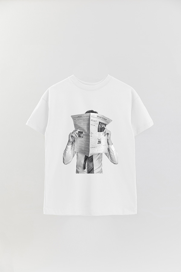 REMERA OVER ESTAMPADA BTS BW RM