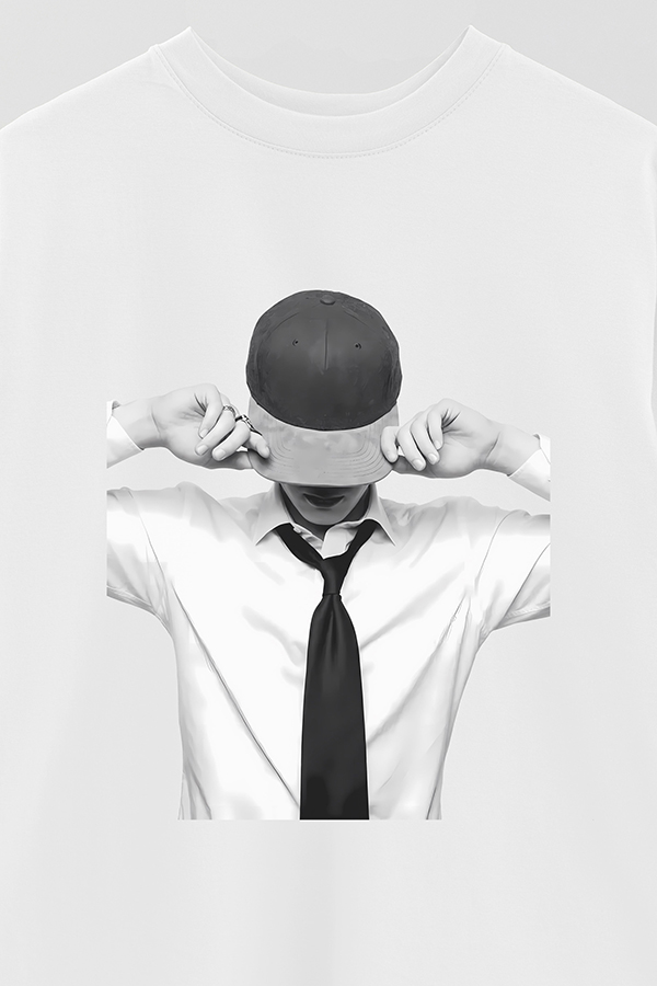 REMERA OVER ESTAMPADA BTS BW JIN