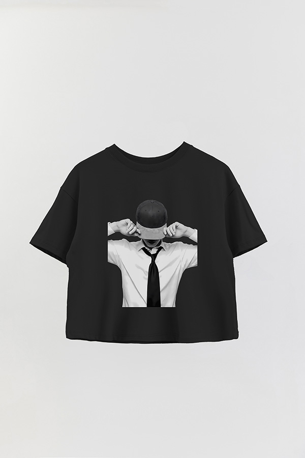 REMERA OVER ESTAMPADA BTS BW JIN