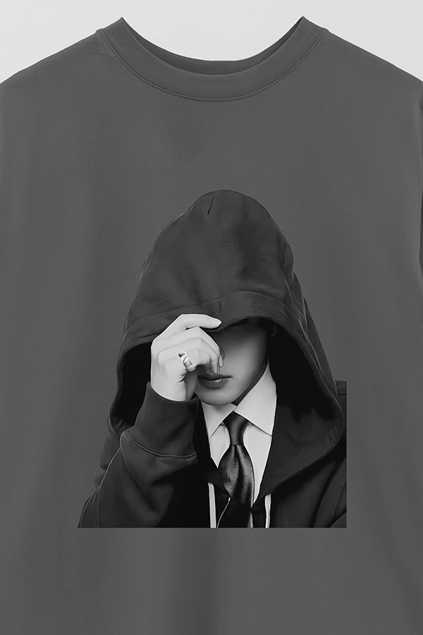 REMERA OVER ESTAMPADA BTS BW JIMIN