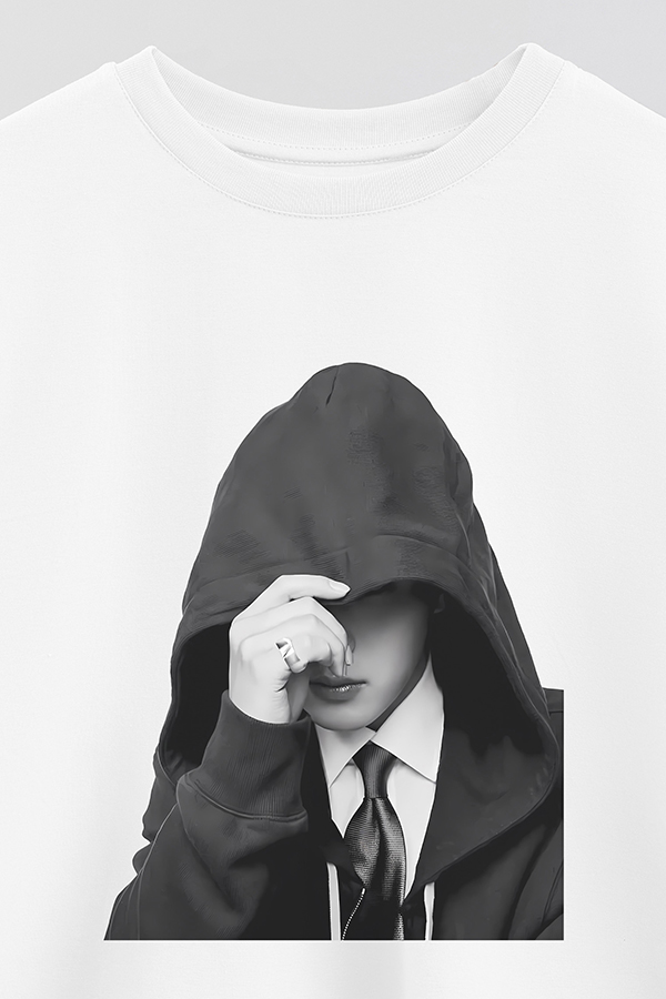 REMERA CROP ESTAMPADA BTS BW JIMIN