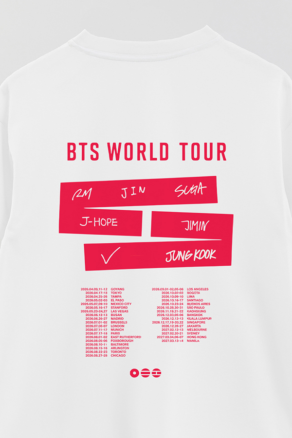 REMERA OVER FB ESTAMPADA BTS ARIRANG