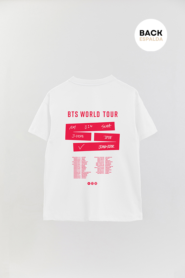 REMERA OVER FB ESTAMPADA BTS ARIRANG