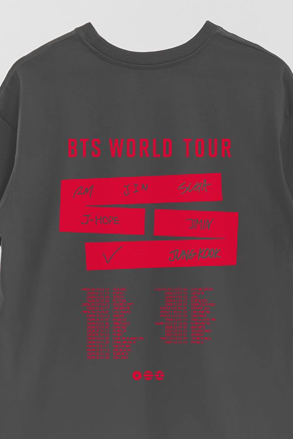 REMERA OVER FB ESTAMPADA BTS ARIRANG