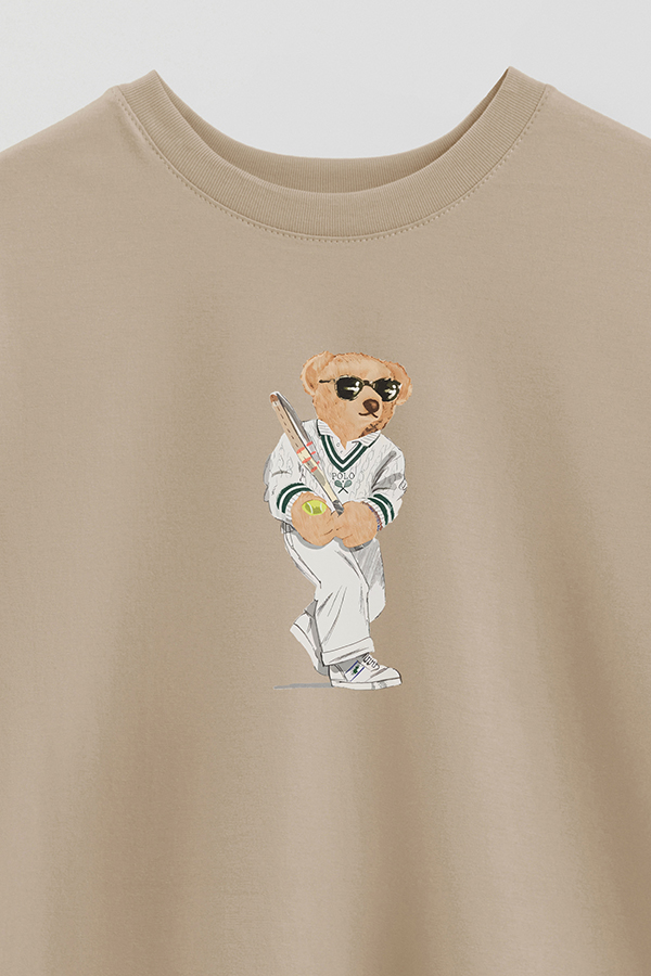 REMERA OVER ESTAMPADA UNISEX BEAR WIMBLEDON