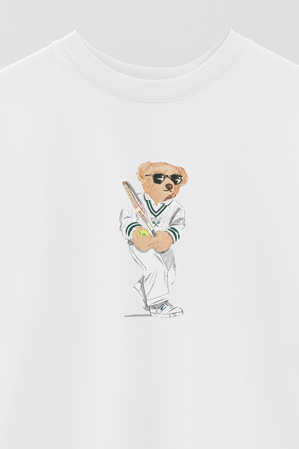 REMERA OVER ESTAMPADA UNISEX BEAR WIMBLEDON