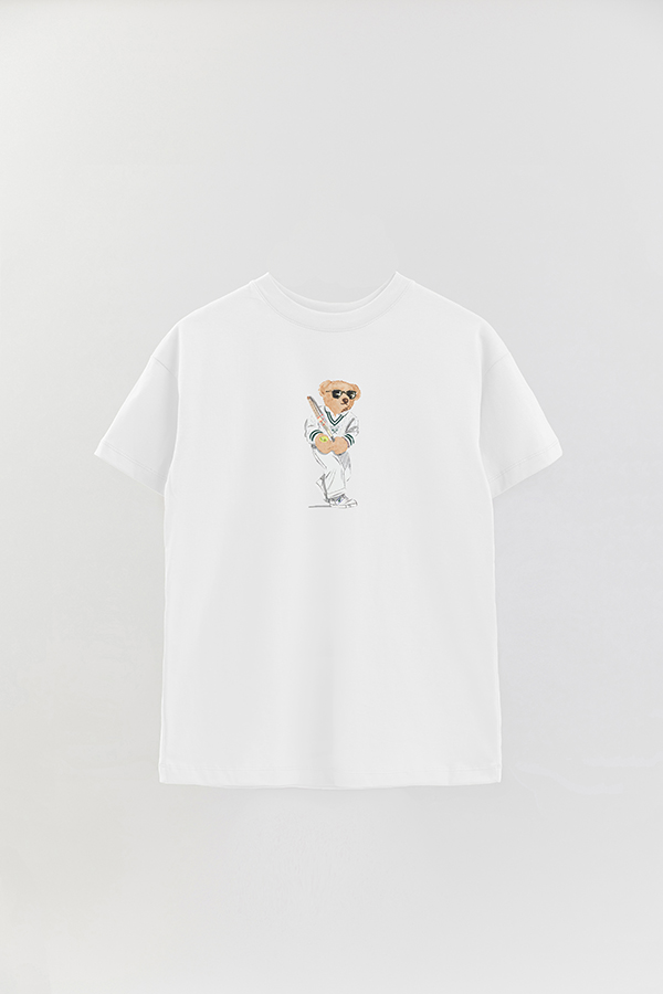 REMERA OVER ESTAMPADA UNISEX BEAR WIMBLEDON