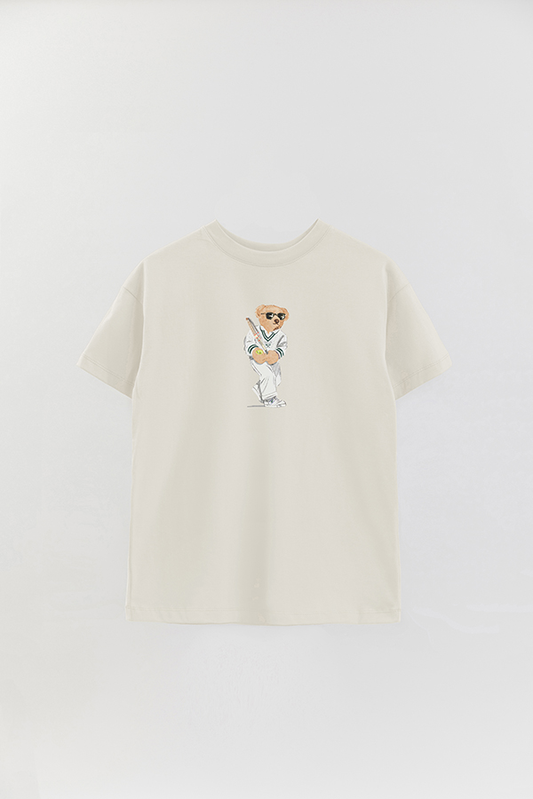 REMERA OVER ESTAMPADA UNISEX BEAR WIMBLEDON