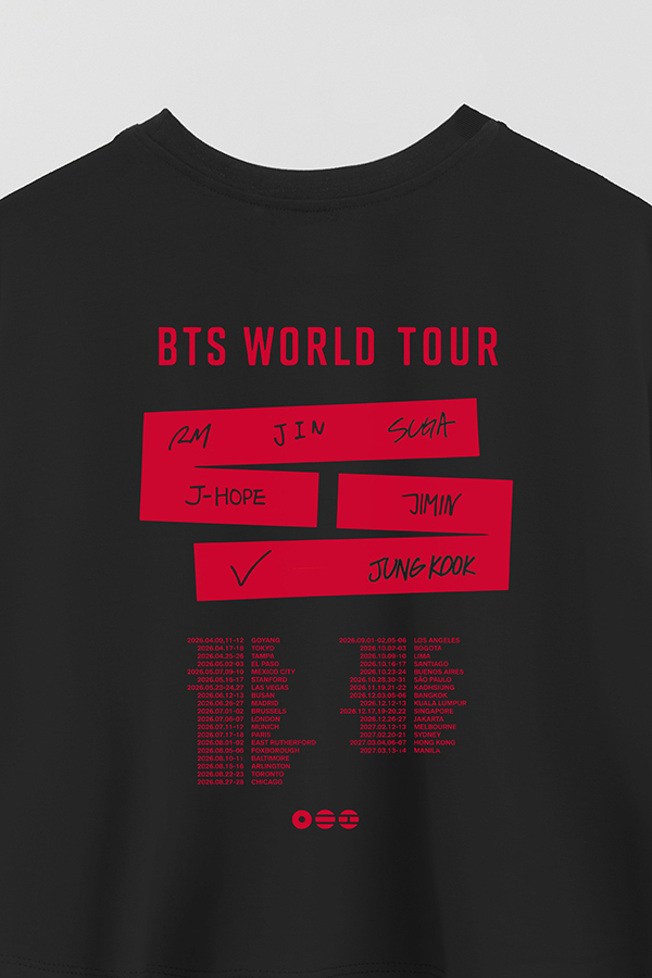 REMERA CROP FB ESTAMPADA BTS ARIRANG