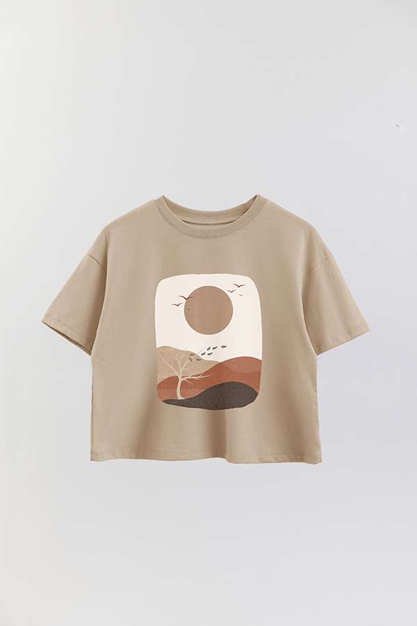 REMERA CROP ESTAMPADA ART 107