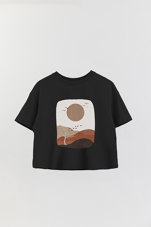 REMERA CROP ESTAMPADA ART 107