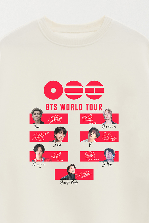 BUZO RUSTICO ESTAMPADO BTS WT2