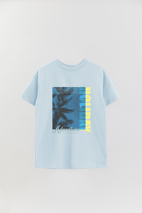 REMERA OVER ESTAMPADA GRAPHIC PARADISE