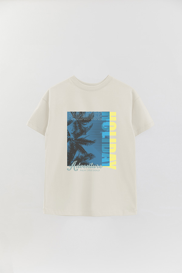 REMERA OVER ESTAMPADA GRAPHIC PARADISE