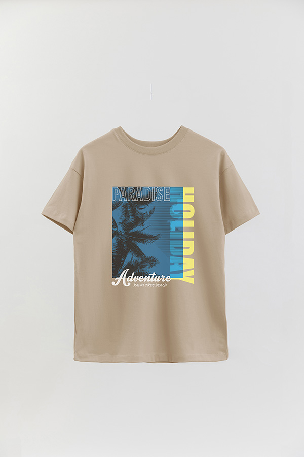 REMERA OVER ESTAMPADA GRAPHIC PARADISE