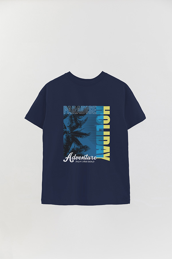 REMERA OVER ESTAMPADA GRAPHIC PARADISE