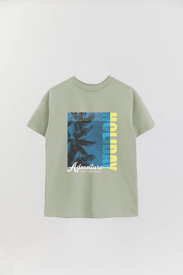 REMERA OVER ESTAMPADA GRAPHIC PARADISE