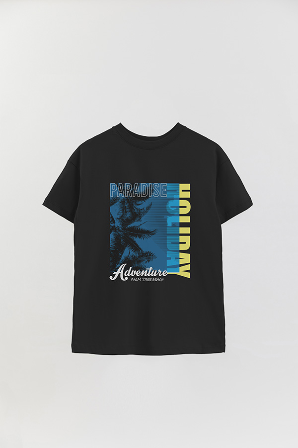 REMERA OVER ESTAMPADA GRAPHIC PARADISE