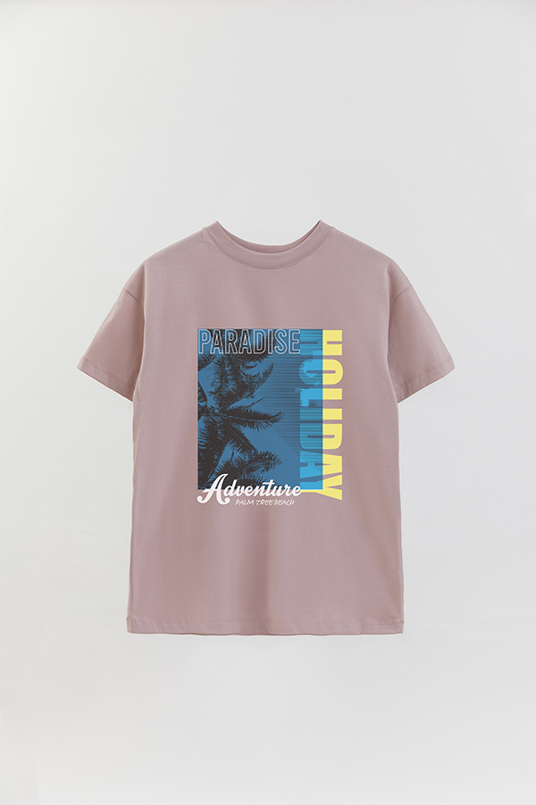 REMERA OVER ESTAMPADA GRAPHIC PARADISE