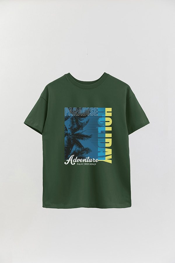 REMERA OVER ESTAMPADA GRAPHIC PARADISE
