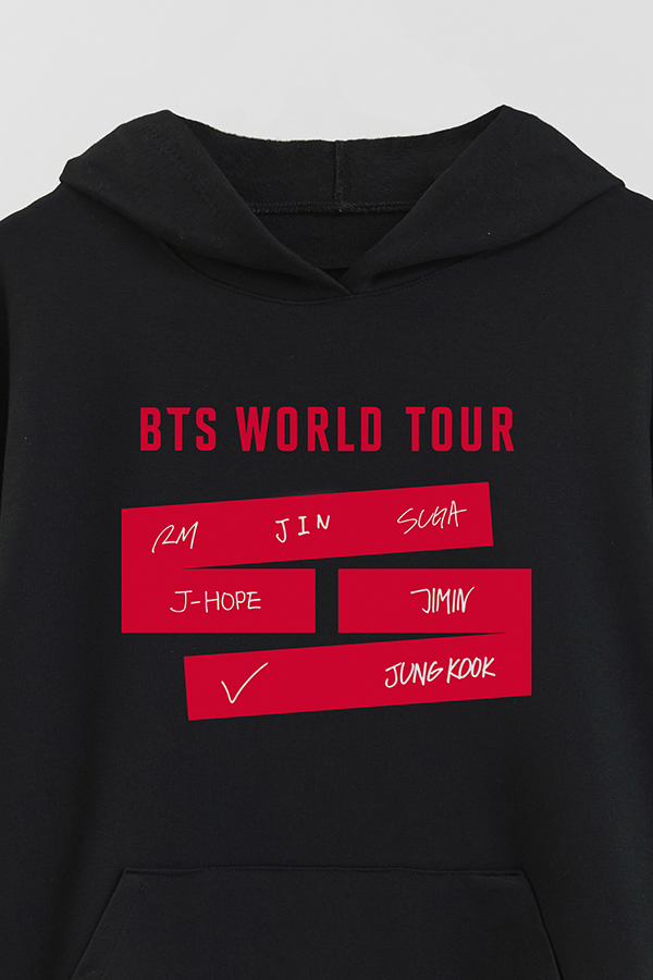 HOODIE RUSTICO ESTAMPADO BTS WT