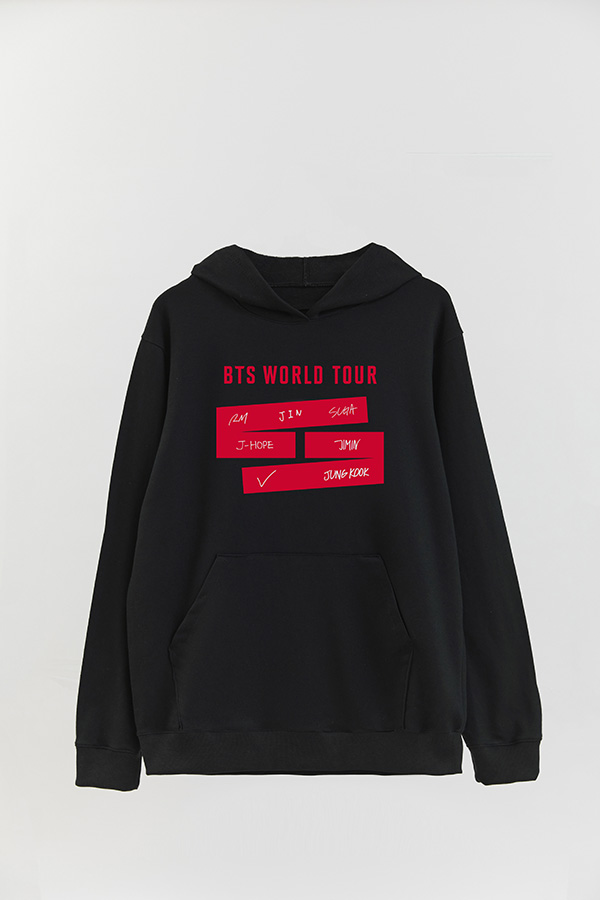 HOODIE RUSTICO ESTAMPADO BTS WT