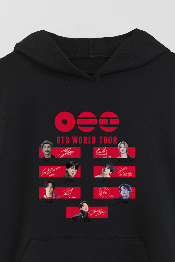 HOODIE RUSTICO ESTAMPADO BTS WT