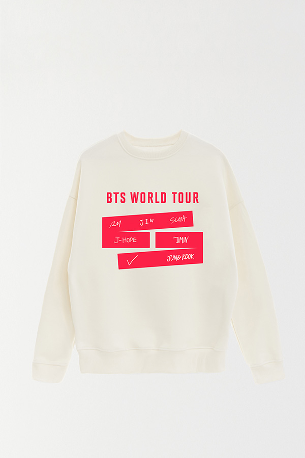 BUZO RUSTICO ESTAMPADO BTS WT