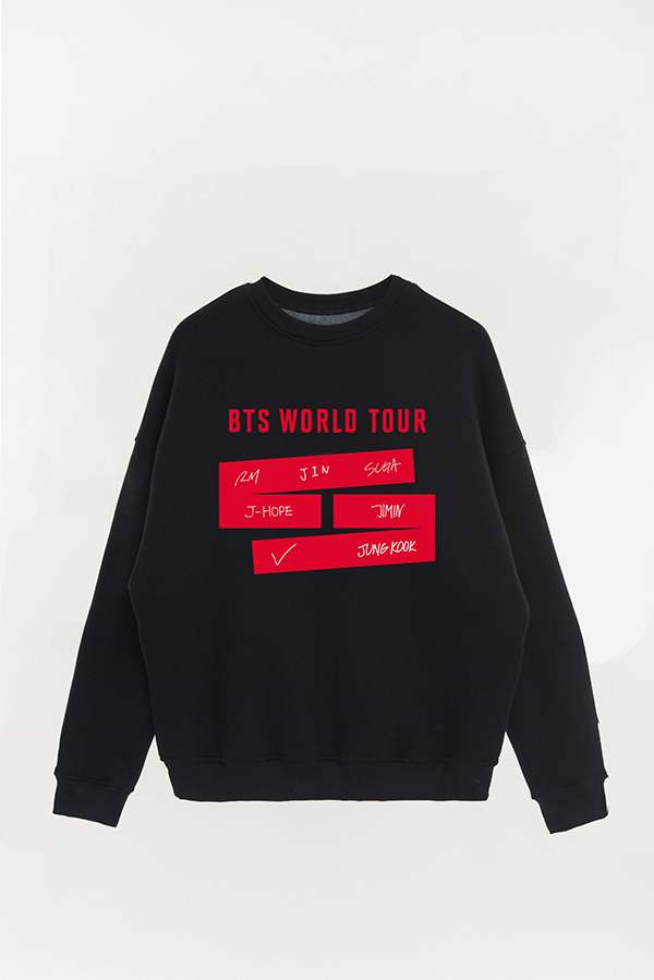 BUZO RUSTICO ESTAMPADO BTS WT