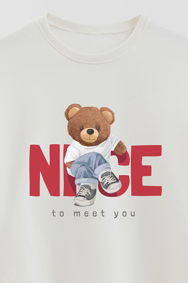 BUZO RUSTICO KIDS TEDDY NICE TO MEET YOU