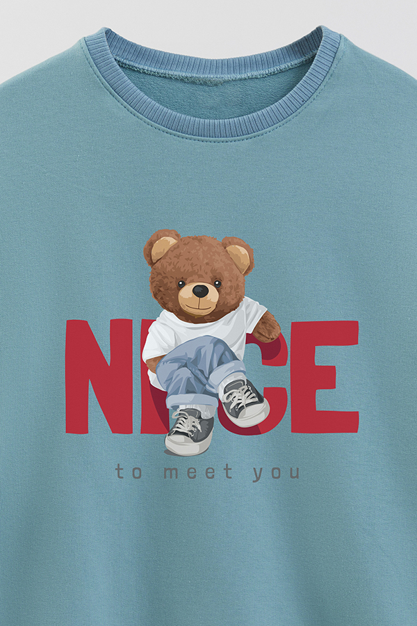 BUZO RUSTICO KIDS TEDDY NICE TO MEET YOU