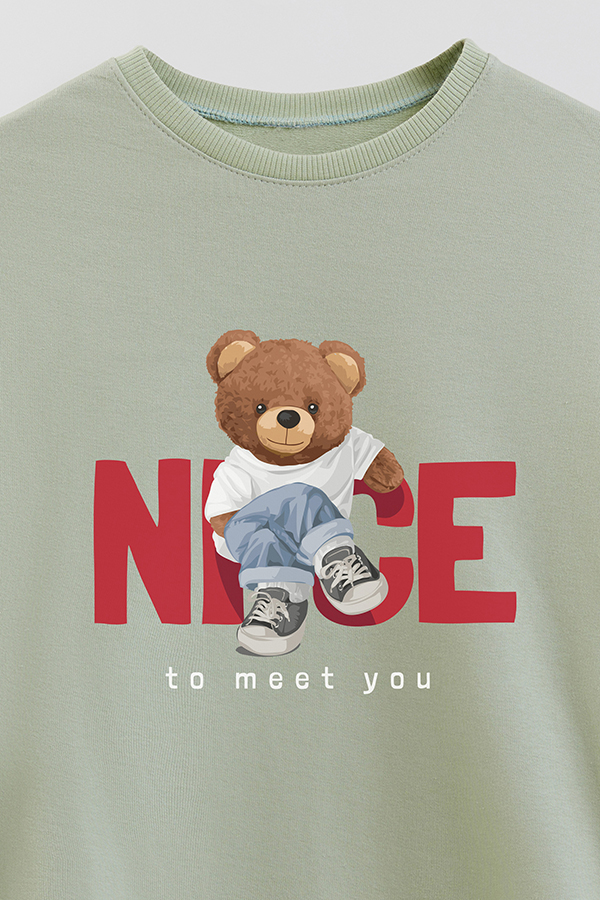BUZO RUSTICO KIDS TEDDY NICE TO MEET YOU