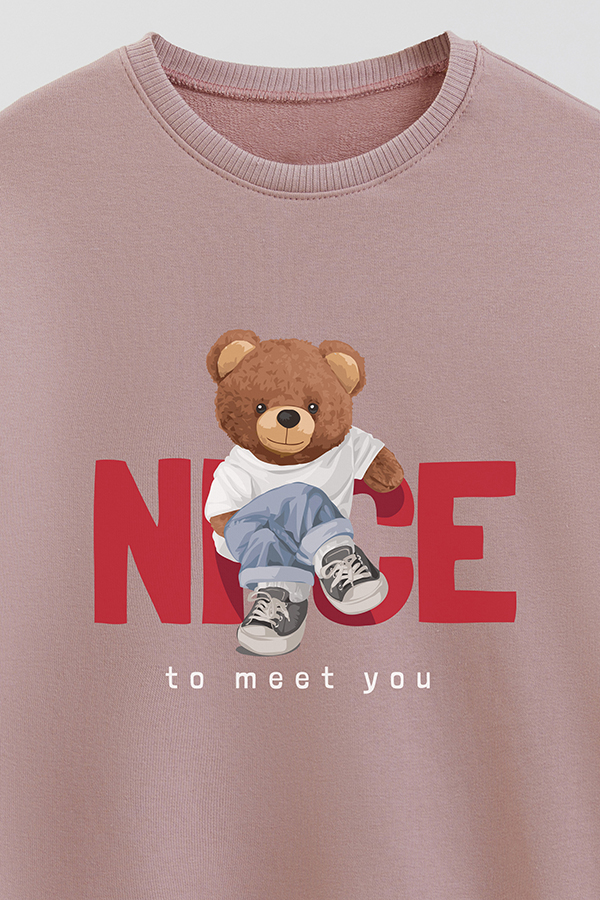 BUZO RUSTICO KIDS TEDDY NICE TO MEET YOU