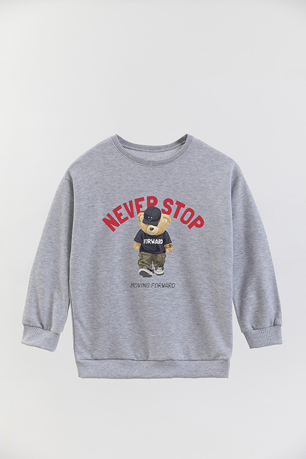 BUZO RUSTICO KIDS TEDDY NEVER STOP