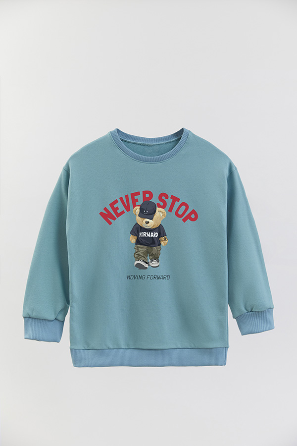 BUZO RUSTICO KIDS TEDDY NEVER STOP