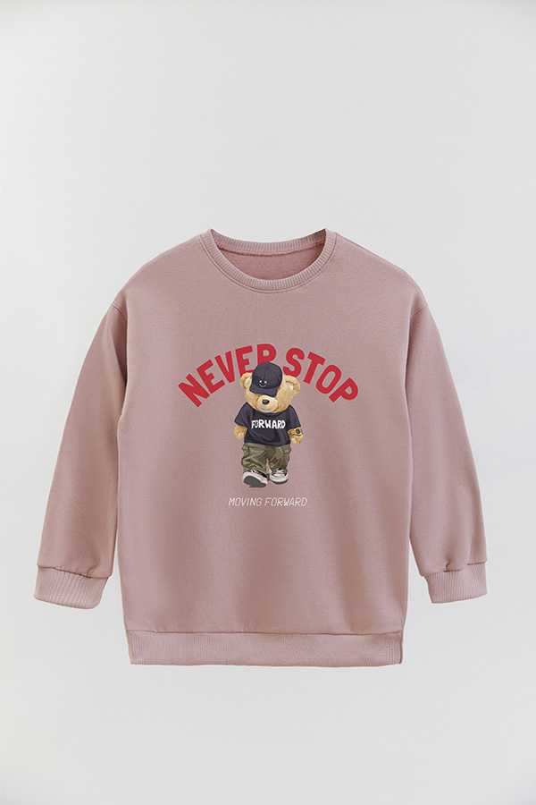 BUZO RUSTICO KIDS TEDDY NEVER STOP