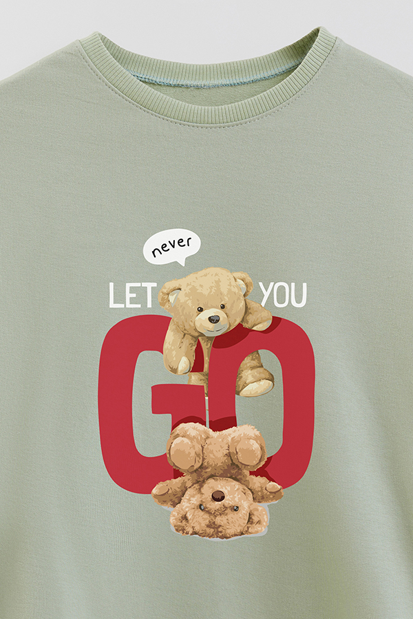 BUZO RUSTICO KIDS TEDDY NEVER LET YOU GO