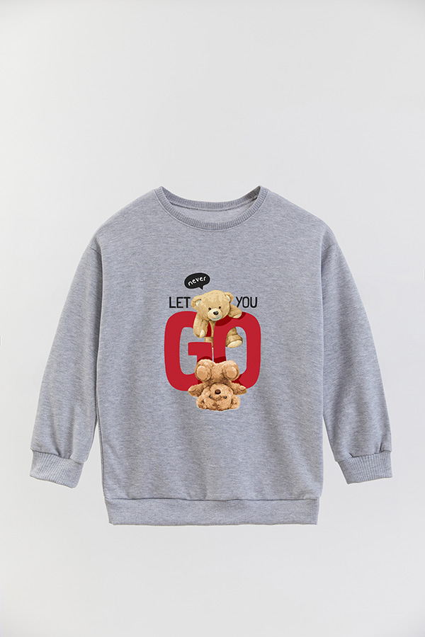 BUZO RUSTICO KIDS TEDDY NEVER LET YOU GO